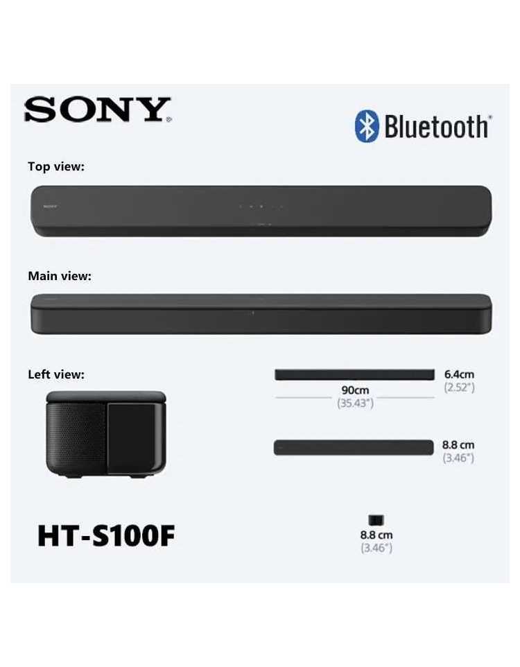 Barre de son Sony USB et Bluetooth HT-S100F/CE3 – Best Buy Tunisie