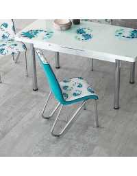 Table réglable Always star avec 6 chaises - Bleu Turquoise | Prix pas cher, Tables design - en Tunisie 