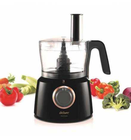 Robot Culinaire Maxthon - Noir Arzum AR1064, 1000W, Blender 1,2L + 1L, Multifonction | Prix pas cher, Préparation culinaire - e