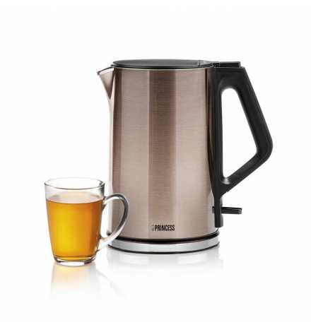 Bouilloire Électrique Inox à Double Parois - Cool Touch Princess 236024 - 1,5L, 2200W, Isolation Thermique | Prix pas cher, Boui