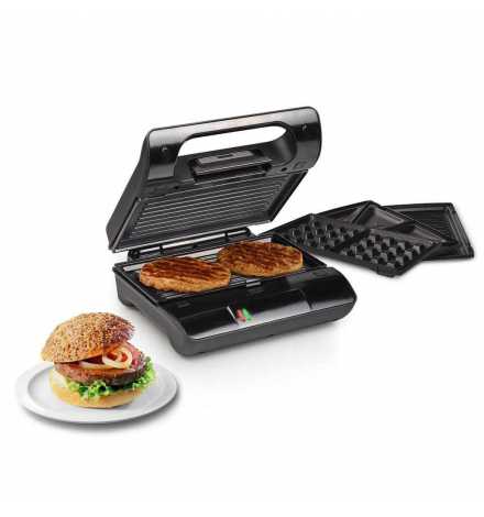 Multi & Sandwich Grill Compact Professionnel 117002 - Plaques Amovibles, Revêtement Antiadhésif, 800W - Princess | Prix pas cher