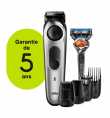 Tondeuse à barbe BT5265 avec bouton de précision, 3 accessoires et rasoir Fusion5 ProGlide de Gillette - Braun