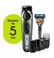 Tondeuse à barbe BT7220 avec bouton de précision, 4 accessoires et rasoir Fusion5 ProGlide de Gillette BRAUN | Prix pas cher, To