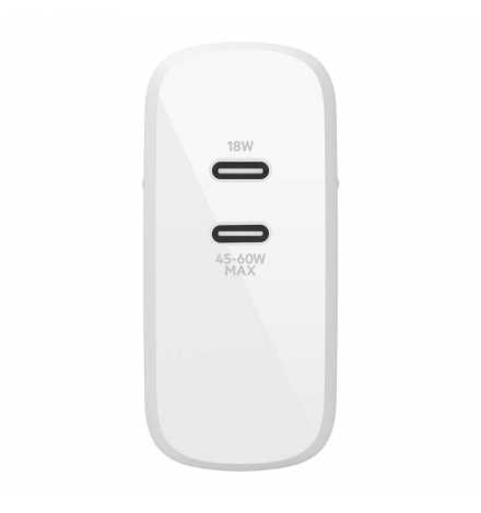 Chargeur USB-C 63 W, GaN, 50C / 18C, WHT - belkin WCH003VFWH | Prix pas cher, Téléphonie, GPS - en Tunisie 