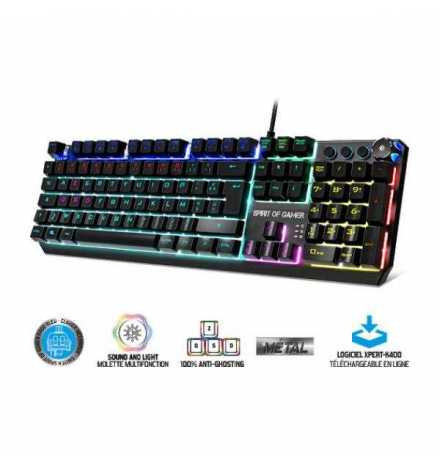 CLAVIER MECANIQUE SPIRIT OF GAMER XPERT K400 RGB | Prix pas cher, Clavier gaming - en Tunisie 