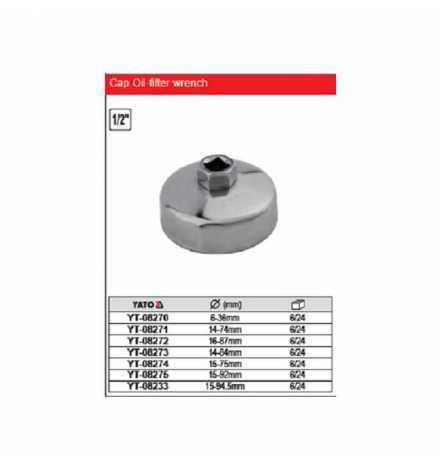 CLE COIFFE 1/2" 14 PANS 84MM YATO | Prix pas cher, Outillages... - en Tunisie 