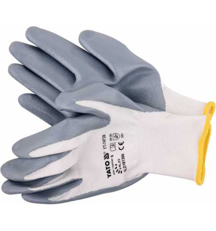 GANT DE TRAVAIL BLANC-GRIS NYLON/NITRILE TAILLE 9 YATO | Prix pas cher, Outillages... - en Tunisie 