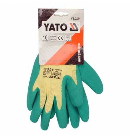 GANTS DE TRAVAIL VERT EN COTON ENDUIT EN LATEX TAILLE 10 YATO | Prix pas cher, Outillages... - en Tunisie 