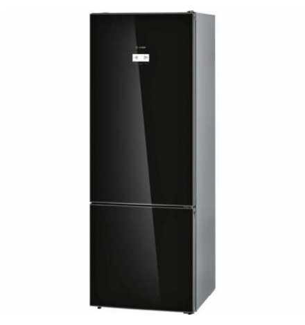 Réfrigérateur Combiné No-Frost porte en verre noir avec afficheur Bosch KGN56LB30U | Prix pas cher, Réfrigérateur - en Tunisie 