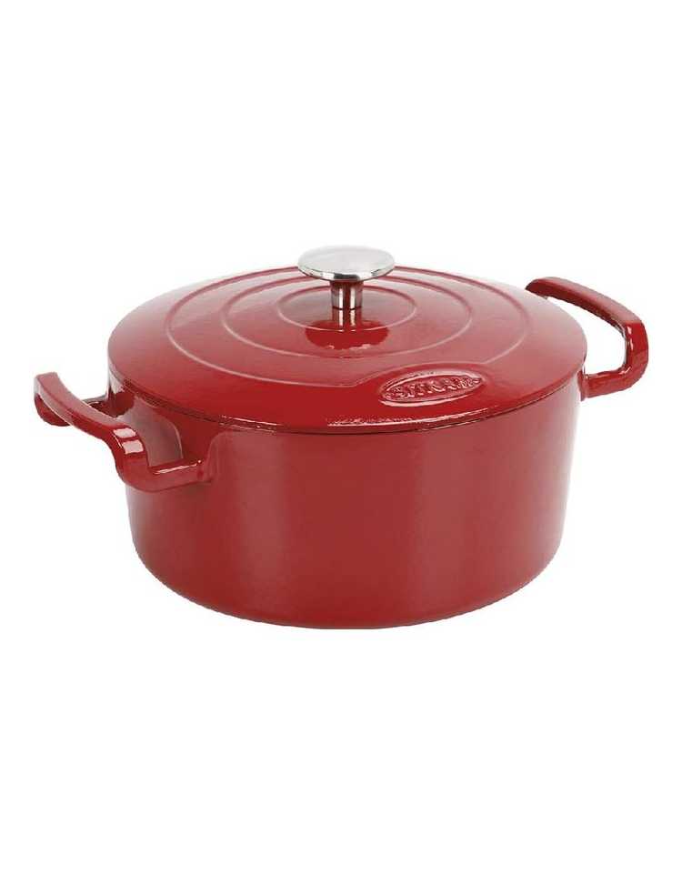 Cocotte Sitram Sitrabella ovale 4 litres Rouge 711083