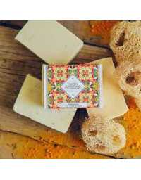 Savon au curcuma et à l'huile de sésame 10 g - Jardin Amazygh | Prix pas cher, Savons artisanaux à froid - en Tunisie 