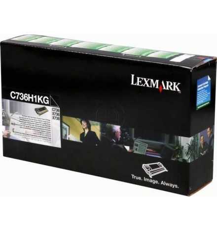 TONER C736,X736,X738- Noir hte capa(12K) LEXMARK - C736H1KG - 12 000 pages | Prix pas cher, Cartouches, toners, papiers - en T