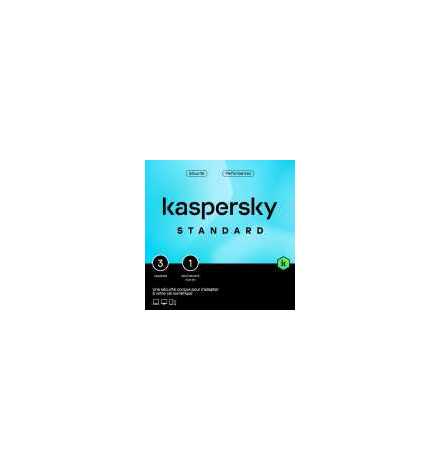 Kaspersky Antivirus Standard Protection - 3 postes - 1 an | Prix pas cher, Logiciels - en Tunisie 