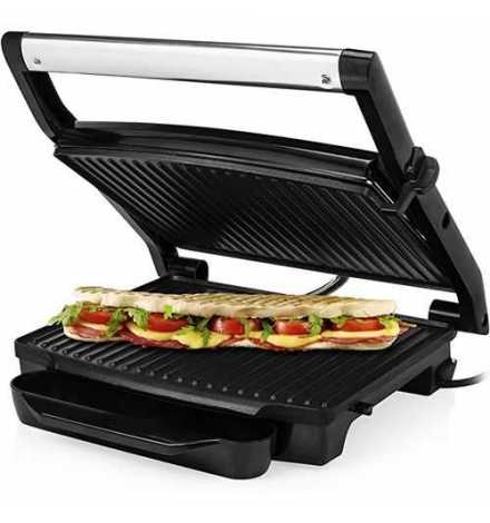 Panini Grill 112415 - Surface 30 x 24 cm, Réglage Température, Couvercle Ajustable, Revêtement Antiadhésif, 2000W - Princess | P