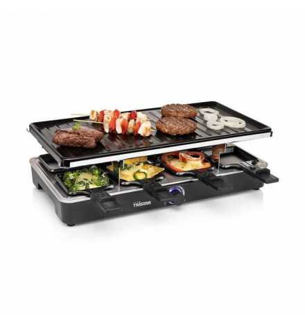 Appareil à Raclette Tristar RA-2722 - 1400W, Multifonction 3-en-1, Adapté pour 8 Personnes, Thermostat Réglable | Prix pas cher,