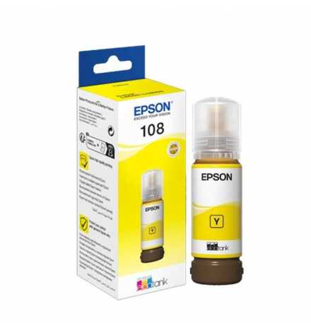 108 EcoTank Yellow ink bottle L8050 | Prix pas cher, Cartouches, toners, papiers - en Tunisie 