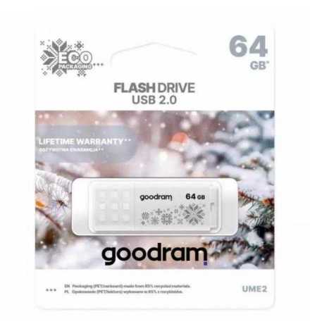 CLE USB GOODRAM UME2 64Go 2.0 White Winter UME2-0640W0R11 | Prix pas cher, Clé USB - en Tunisie 