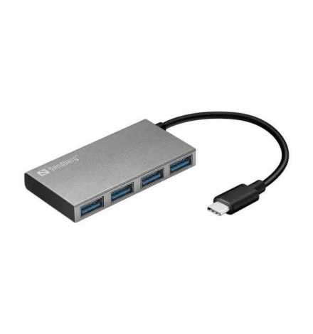 Sandberg Hub Usb-C To 4 Usb 3.0 Procket 136-20 | Prix pas cher, Hubs USB, stations d'accueil - en Tunisie 