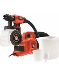 Pistolet à Peinture Black & Decker 450W Turbine Déportée 1.2L3 Jets Performant et Facile à Utiliser 3 Accessoires Inclus | Prix 