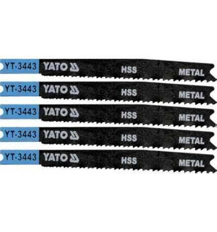 JEU DE 5 LAMES DE SCIE SAUTEUSE POUR METAL/ALU.21-16TPI/1MM YATO | Prix pas cher, Outillages... - en Tunisie 