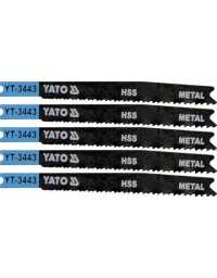 JEU DE 5 LAMES DE SCIE SAUTEUSE POUR METAL/ALU.21-16TPI/1MM YATO | Prix pas cher, Outillages... - en Tunisie 