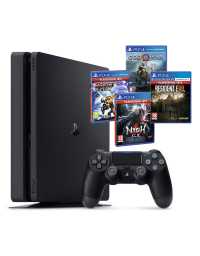 Console PlayStation 4 Slim 500Go Noir - Élégante, Compacte, Puissante + Jeu Offert! | Prix pas cher, Playstation 4 - en Tunisie