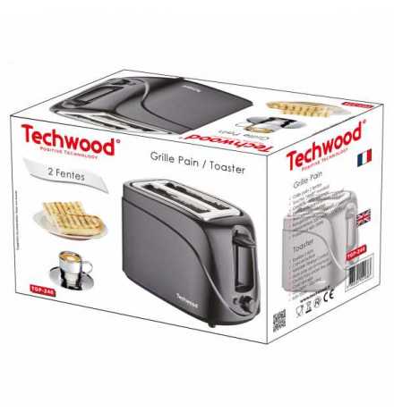 Grille Pain Noir Techwood - TGP-246 | Prix pas cher, Petit électroménager - en Tunisie 