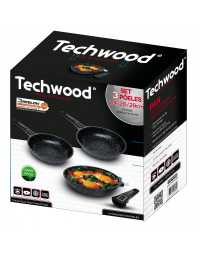 Set 3 Poêles 24-26-28 cm Techwood - TP6-PO2468 | Prix pas cher, Petit électroménager - en Tunisie 