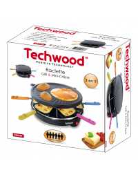 Raclette 6 Poêlons Grill et Minicrêpe : La Convivialité à Table Réinventée Techwood - TRA-64 | Prix pas cher, Petit électroménag