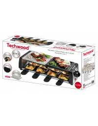 Grill à 8 Raclettes et Pierre : L'Art de la Convivialité à Table Techwood - TRGP-896 | Prix pas cher, Petit électroménager - en