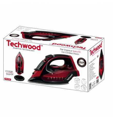 Fer Vapeur Sans Fil Rouge Techwood - TFS-246 | Prix pas cher, Petit électroménager - en Tunisie 