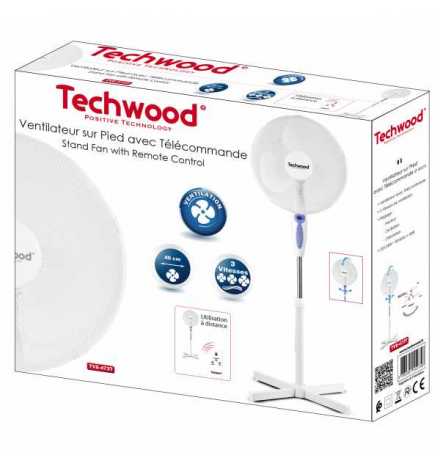 Ventilateur sur Pied avec Télécommande Techwood - TVE-473T | Prix pas cher, Petit électroménager - en Tunisie 