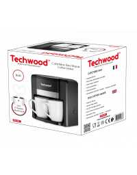 Cafetière 2 Tasses Duo Noir Techwood - TCA-206 | Prix pas cher, Petit électroménager - en Tunisie 