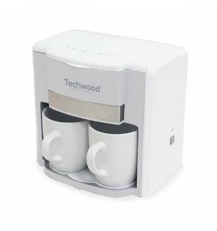 Cafetière 2 Tasses Duo - Blanc Techwood - TCA-202 | Prix pas cher, Petit électroménager - en Tunisie 