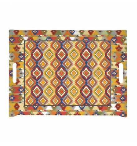 Plateau vitrifié 52x37 cm Global Ethnic Aztec - Easy life R0200GEAZ | Prix pas cher, Petit électroménager - en Tunisie 