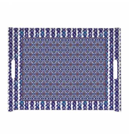 Plateau vitrifié 52x37 cm Global Ethnic Shibori - Easy life R0200GESH | Prix pas cher, Petit électroménager - en Tunisie 