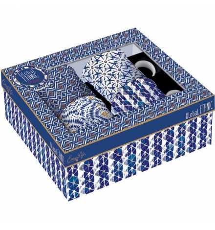 Set 4 mugs 300 ml porcelaine Global Ethnic Shibori - Easy life R0179GESH | Prix pas cher, Petit électroménager - en Tunisie 