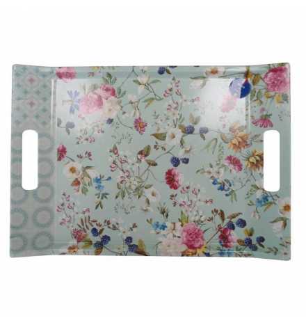 Plateau vitrifie 38x27 FLOWER TAPESTRY GREEN - Easy life DEPL25261 | Prix pas cher, Petit électroménager - en Tunisie 