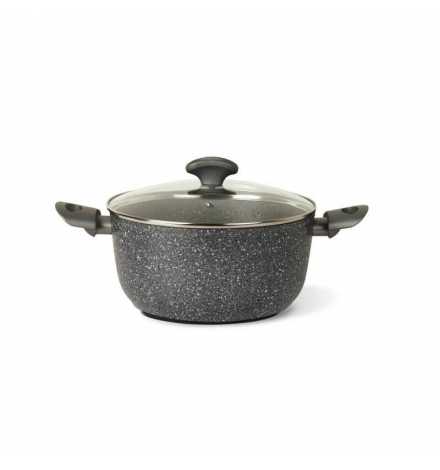 MINERALIA Faitout 24 cm + couv pyrex - TVS BL480242910001 | Prix pas cher, Cuisson sur feu - en Tunisie 