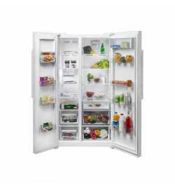 Réfrigérateur américain Side by side Blanc 660 L - Beko | Prix pas cher, Réfrigérateur américain - en Tunisie 