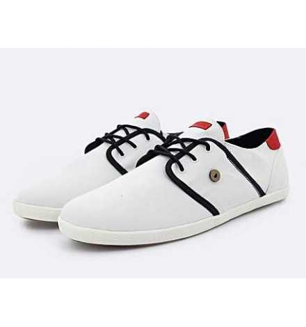 Basket Faguo Cypress Basket en Coton Blanc - Marine | Prix pas cher, Chaussures homme - en Tunisie 