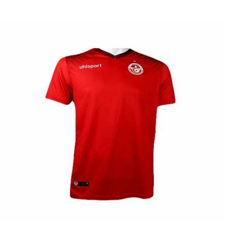 Maillot Officiel Afrique 2017 Equipe nationale de Tunisie Rouge uhlsport | Prix pas cher, Maillot - en Tunisie 