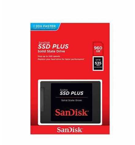 Disque Dur SanDisk SSD PLUS 2.5" 960 Go | Prix pas cher, Disque dur SSD - en Tunisie 