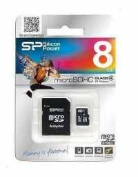 Carte Mémoire micro SD 8Go + Adaptateur SD - SP Silicon Power | Prix pas cher, Cartes SD - en Tunisie 